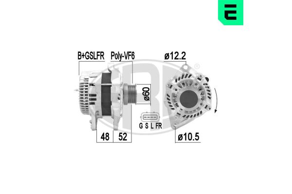 Alternatör  Mitsubishi Outlander (CW0)(2010->)  ERA 209382A