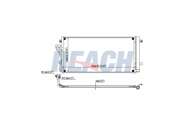 Klima Radyatörü  Hyundai Sonata (NF)(2005->)  MANDO HC976063K780