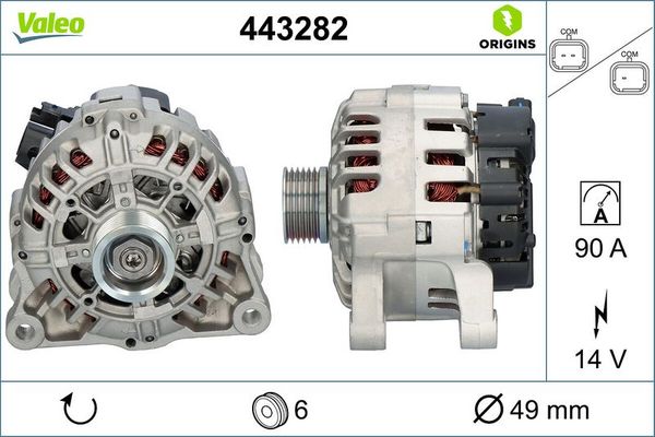Alternatör  VALEO 443282