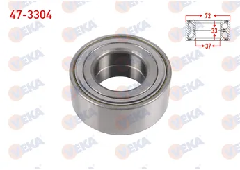 Teker Rulmanı Ön Sağ veya Sol VEKA 47-3304  335086 335092 335072 3350.72 3350.86 3350.92