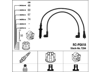 Buji Kablosu  NGK 7294  7700854824 77 008 548 24