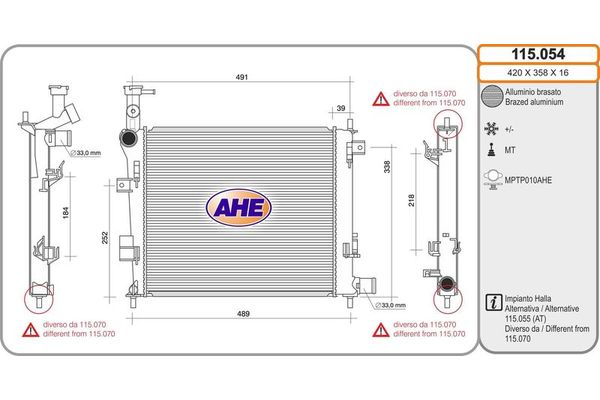 Su Radyatörü  AXAM 02-01-05-4048