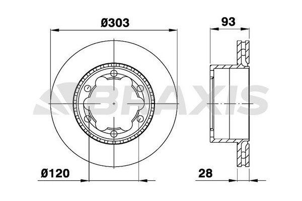Fren Disk Ayna Arka Sağ ve Sol BRAXIS AD0987