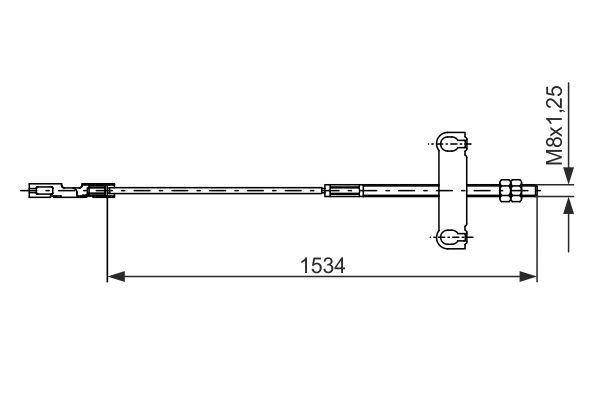 El Fren Teli Orta Ford Transit Kamyonet (FY)(2000->)  BOSCH 1 987 482 195
