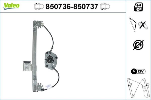 Cam Krikosu Arka Sol VALEO 850736