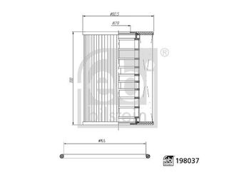 Yağ Filtresi  FEBI BILSTEIN 198037  PB115466 0PB115466 94810722200 0PB 115 466 948 107 222 00