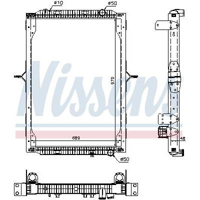 Su Radyatörü  Volkswagen Polo III 2/4 Kapı (6N1)(09.1994->1999)  NISSENS 63786