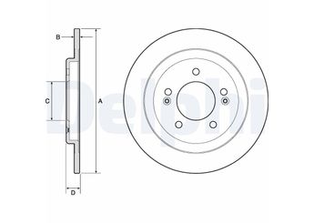 Fren Disk Ayna Arka Sağ ve Sol DELPHI BG4749C  58411A6200 58411-A6200