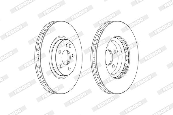 Fren Disk Ayna Ön Sağ ve Sol Mercedes Vito Tourer (447)(07.2014->)  FERODO FCR379A