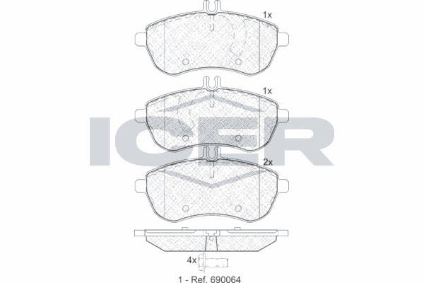 Fren Disk Balata Ön Mercedes E -Serisi Cabrio (BM 207)(11.2009->)  SANGSIN SP2284