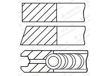 Segman (84.00MM-0.50)  GOETZE 08-126007-00  08-126007-00