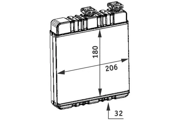 Kalorifer Radyatörü  MAHLE AH 76 000P