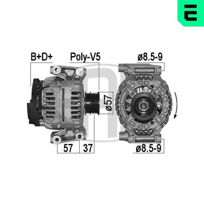 Alternatör  Fiat Croma (194)(06.2005->)  ERA 209555A