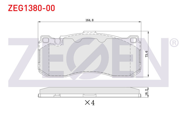 Fren Disk Balata Ön BMW 1 Serisi Cabrio (E88)(2007->)  ZEGEN ZEG1380-00