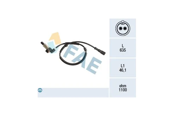 Abs Sensörü Arka Sağ veya Sol FAE 78192