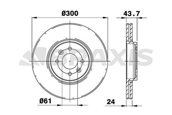 Fren Disk Ayna Ön Sağ ve Sol BRAXIS AE0092