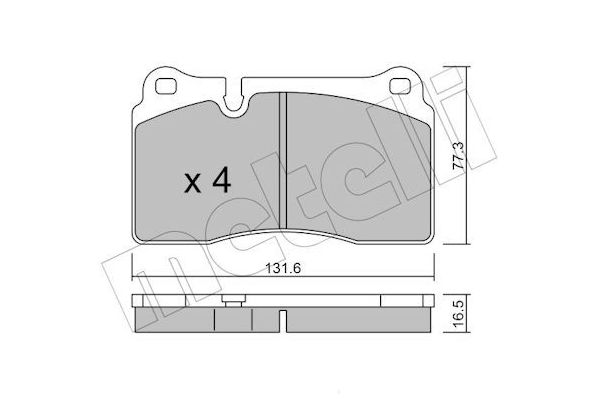 Fren Disk Balata Ön Cupra Leon (KL1/KU1)(09.2020->)  METELLI 22-0659-0