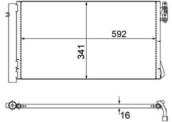 Klima Radyatörü  MAHLE AC 414 001S  64536930039 6930039 6 930 039 64539169789 64 53 9 169 789 64509169789 64539169526 64539206296 64539229021 9169526 9 169 526 9169789 9 169 789 9206296 9 206 296 9229021 9 229 021