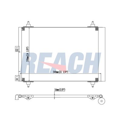 Klima Radyatörü  Peugeot Partner (S2)(11.2002->)  MOTRIO 8660003643