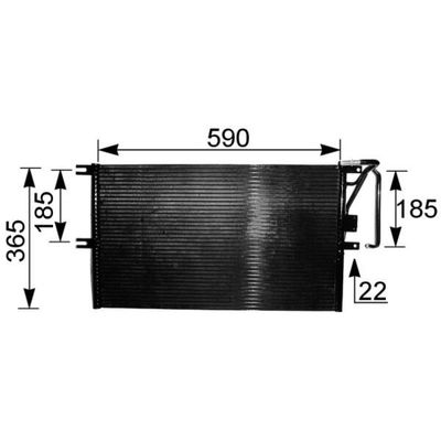 Klima Radyatörü  Opel Vectra B S.Wagon (1996->)  MAHLE AC 225 000S