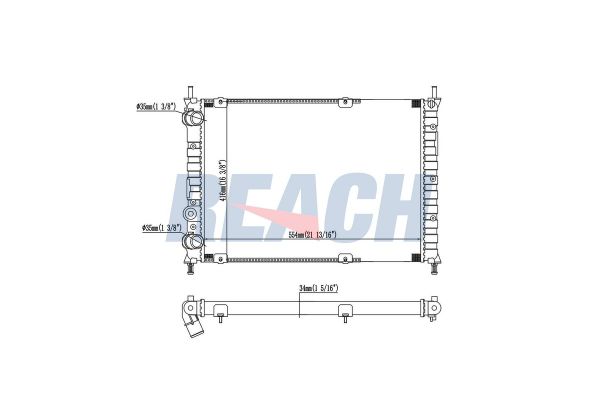 Su Radyatörü  Fiat Multipla (186)(01.1999->)  KALE 0129261PA