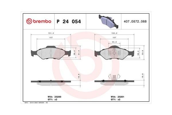 Fren Disk Balata Ön Ford Ka (CCQ)(09.1996->)  MAGNETI MARELLI 363700424054