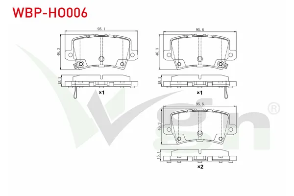 Fren Disk Balata Arka WGN WBP-HO006