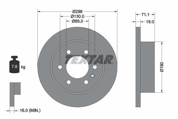 Fren Disk Ayna Arka Sağ ve Sol Mercedes Sprinter III Kamyonet RWD/AWD (907)(02.2018->)  OTOZONE BD6081