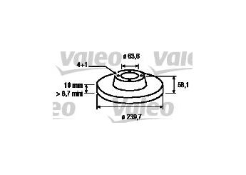 Fren Disk Ayna Ön Sağ ve Sol VALEO 186158  86AX1125SA 1644857 5022648 5022658 5022947 5024744 6137291 6158203