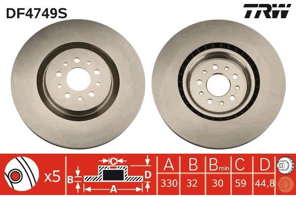 Fren Disk Ayna Ön Sağ ve Sol Alfa Romeo 156 Sportwagon (2003->)  FIAT ORJINAL 51768587