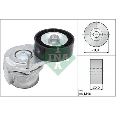 Vantilatör Kayış Gergi Rulmanı  Opel Meriva B (03.2010->)  INA 534 0438 10