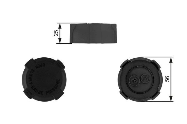 Radyatör Yedek Su Depo Kapağı  GATES RC238