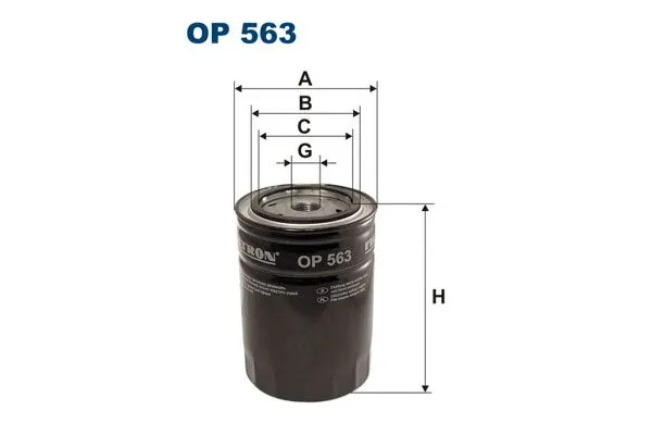 Yağ Filtresi  FILTRON OP 563