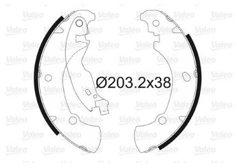 Fren Pabuçlu Balata Arka VALEO 562649  77362285 9947690