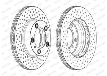 Fren Disk Ayna Arka Sağ ve Sol FERODO DDF2027RC-1  98735240101 98735140201