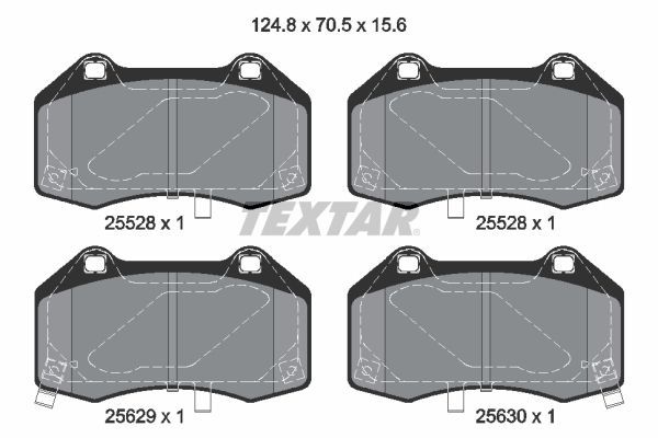 Fren Disk Balata Ön TEXTAR 2552801