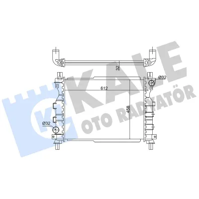 Su Radyatörü  Land Rover Freelander 1 (LN)(11.2003->)  KALE 350800