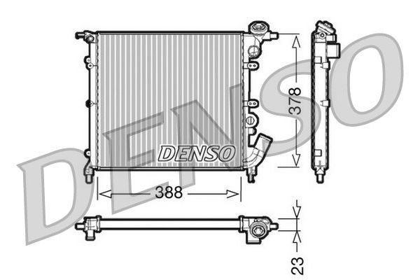 Su Radyatörü  DENSO DRM23002
