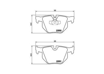 Fren Disk Balata Arka MAGNETI MARELLI 363700406039  34112157573 34121288895 34121288896 34212288895 34212288896 34216769105 34216775678 34216790762 34216791938