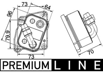 Motor Yağ Soğutucu  MAHLE CLC 107 000P  11427508967 7508967 7 508 967