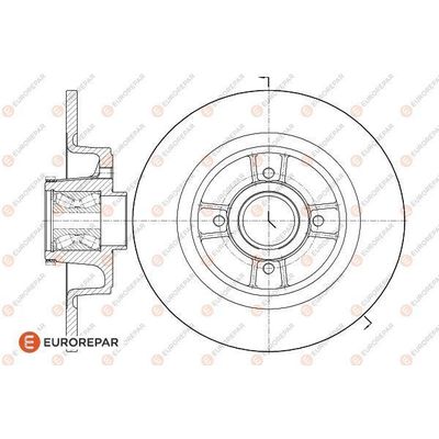 Fren Disk Ayna Arka Sağ ve Sol Renault Scenic (JA...)(03.1999->)  EUROREPAR 1618866380