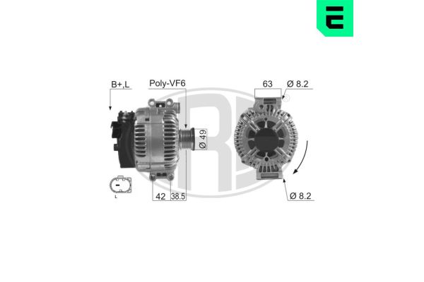 Alternatör  BMW 3 Serisi Touring (E91)(2005->)  ERA 210476A