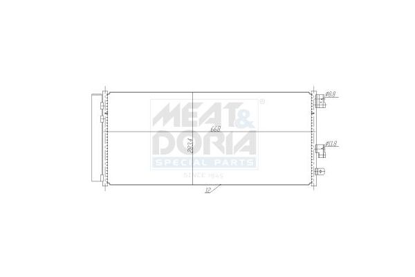 Klima Radyatörü  Opel Adam (2012->)  PSA ORJINAL 13486480