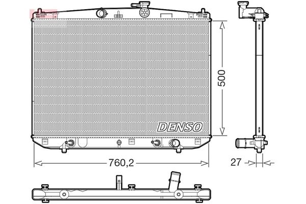 Su Radyatörü  DENSO DRM51020