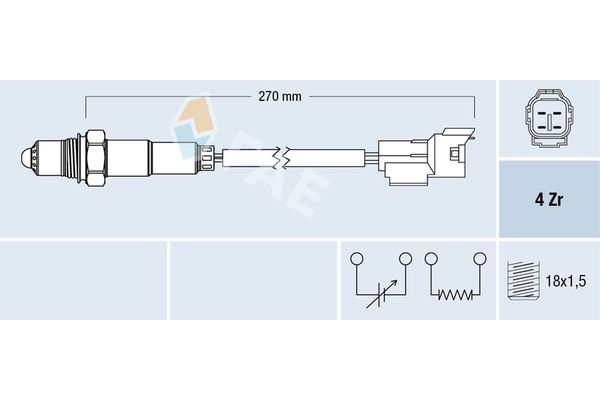 Oksijen (Lambda) Sensörü  FAE 77296