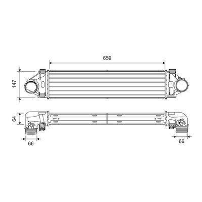 Turbo Radyatörü  Volvo V60 Cross Country (04.2015->)  BSG 95-535-001
