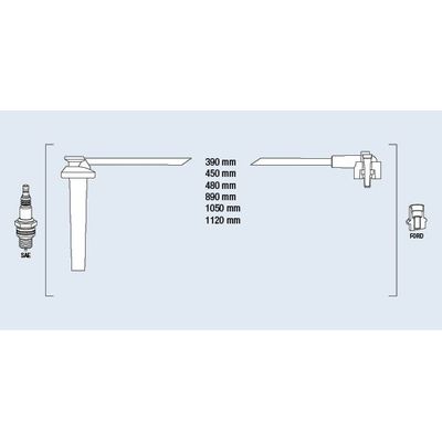 Buji Kablosu  FORD ORJINAL XS2E12281AA