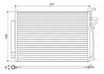 Klima Radyatörü  VALEO 814166  96436393 4821193 95352656 20759646 20759645 95297047 96815553 4803973 4817325