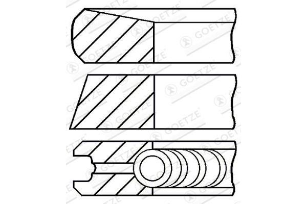 Segman (92.00MM-STD)  GOETZE 06-897000-00