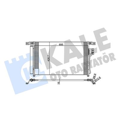 Klima Radyatörü  Hyundai Santa Fe (CM)(2006->)  KALE 379300